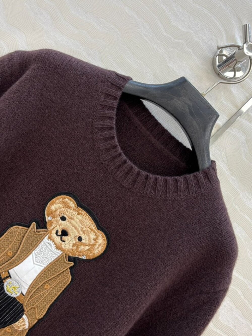 Polo Ralph Lauren Bear Sweater Brown Teddy Bear Knit Pullover - Picture 5 of 6